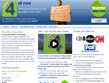 Tablet Screenshot of jobs4allnow.com